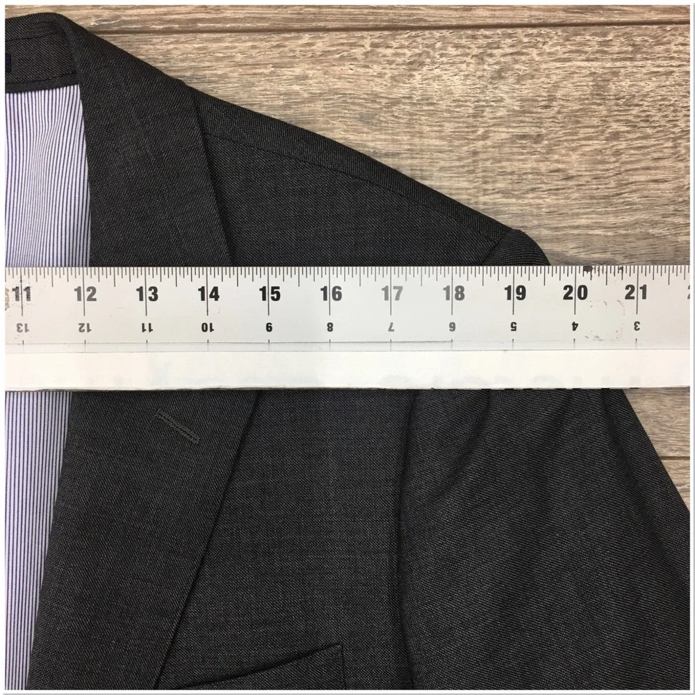 J CREW LUDLOW Men Wool Blazer Sport Coat Casual Jacket Size 44R Slim Fit Suit